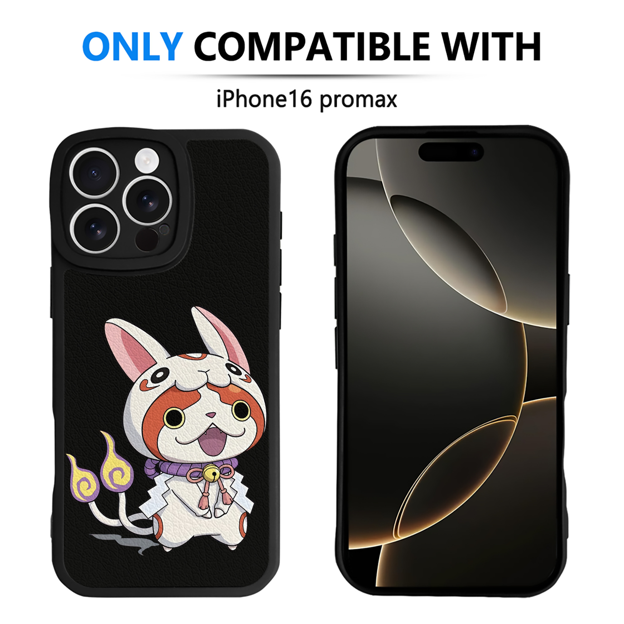 （画像用） 妖怪ウォッチ Yo-kai Watch 【iPhone 16シリーズ対応】シリコンスマホケース（レザー調） 材質：シリコン